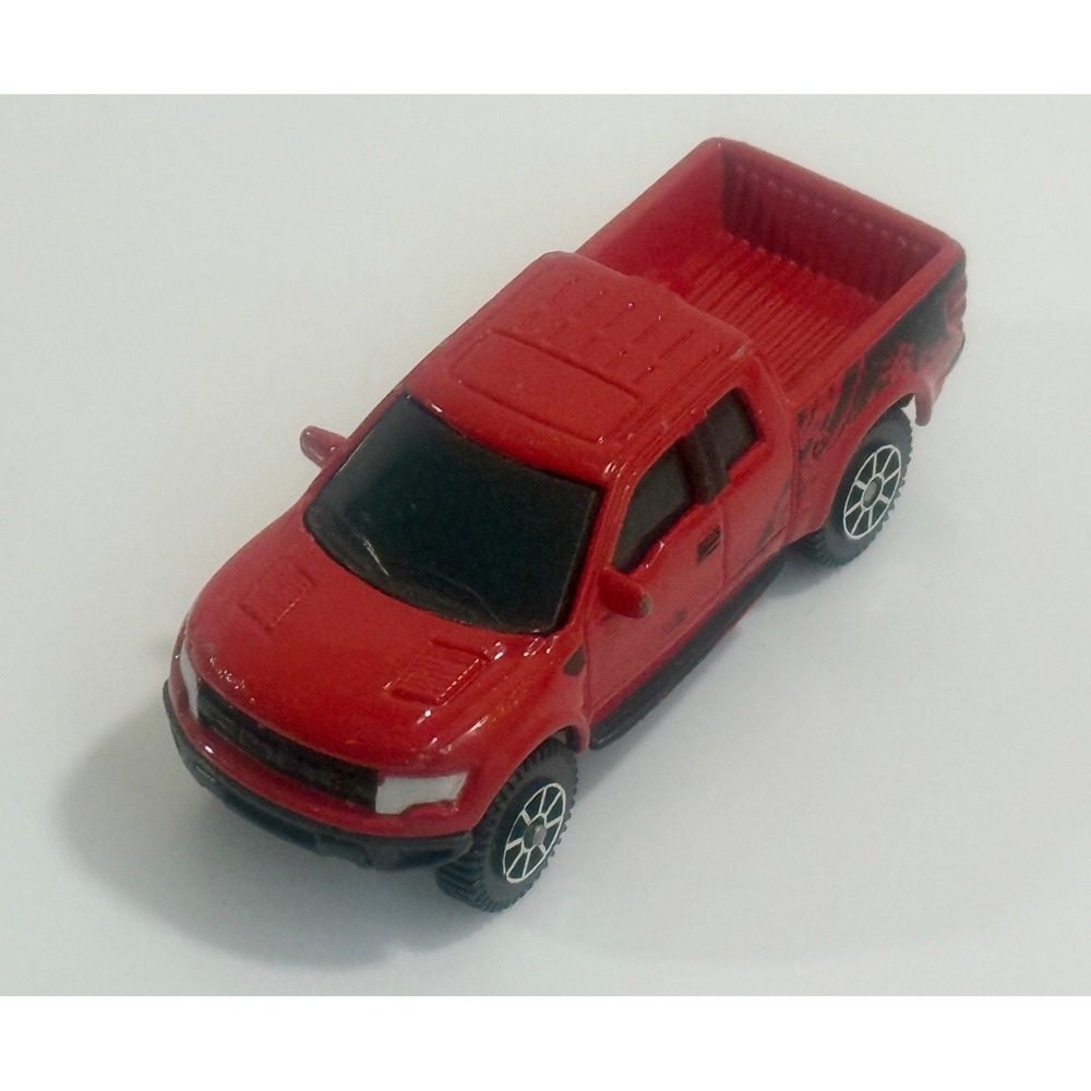 MAISTO RED FORD F-150 RAPTOR PICKUP TRUCK -‎ 1/64 SCALE DIECAST CAR